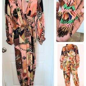 Multicolor Printed Jumpsuit